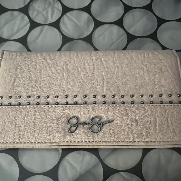 Jessica Simpson Blush Pink Studded Wallet - Picture 1 of 3